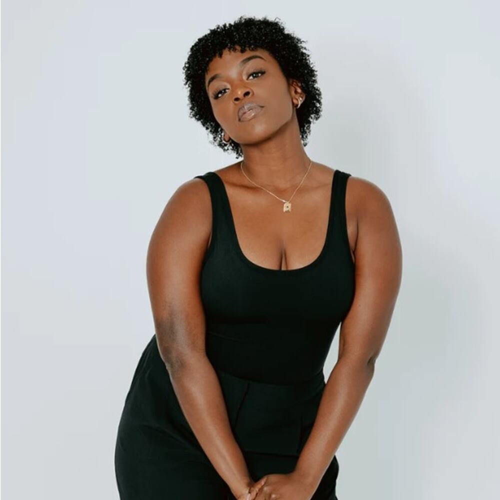 Klassy Network Scoop Neck Bramisuit Bodysuit Black XS